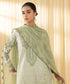 Women's Unstitched Lawn Embroidered Green 3 Piece Suit